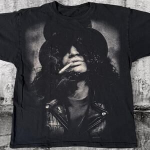 Vintage 2004 Slash Big Print Tee – Large Liquid Blue - Guns N Roses